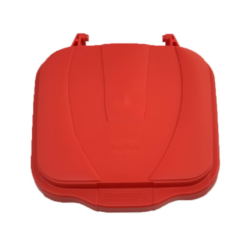 Coperchio bidone carrellato Rosso 100 Lt