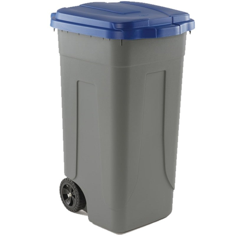 Coperchio bidone carrellato Blu 100 Lt