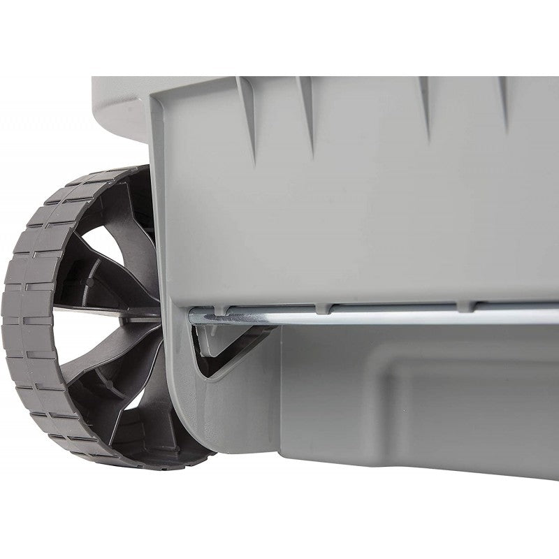 Bidone carrellato rosso 100 LT