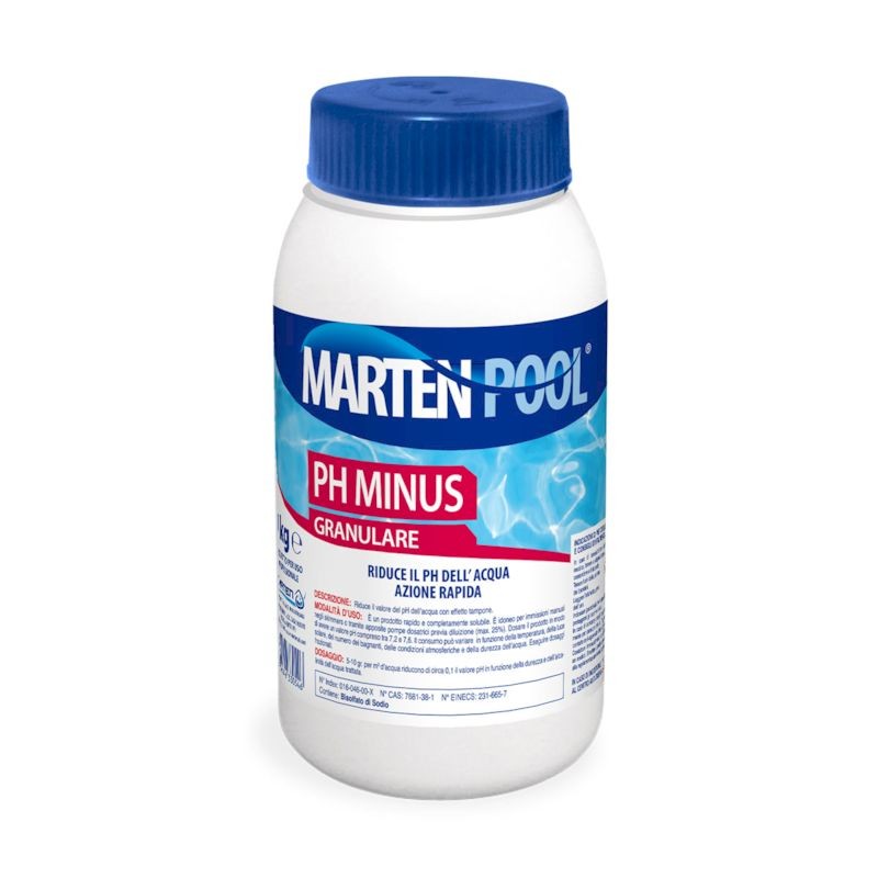 Correttore Ph piscina minus granulare Marten