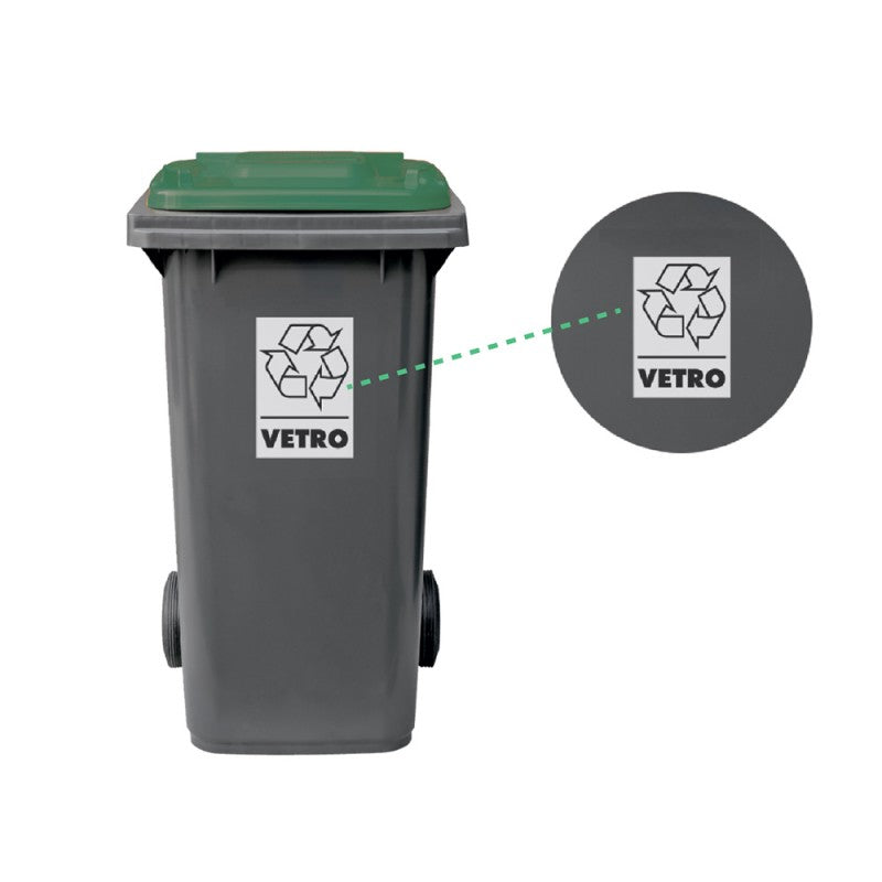 Etichette per bidoni raccolta differenziata