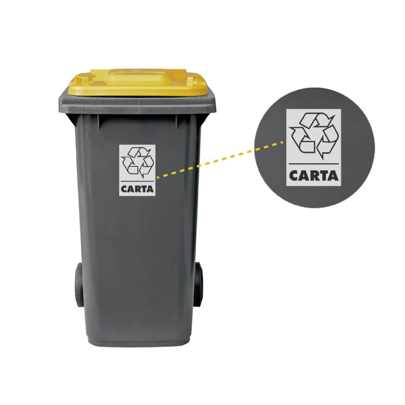 Etichette per bidoni raccolta differenziata