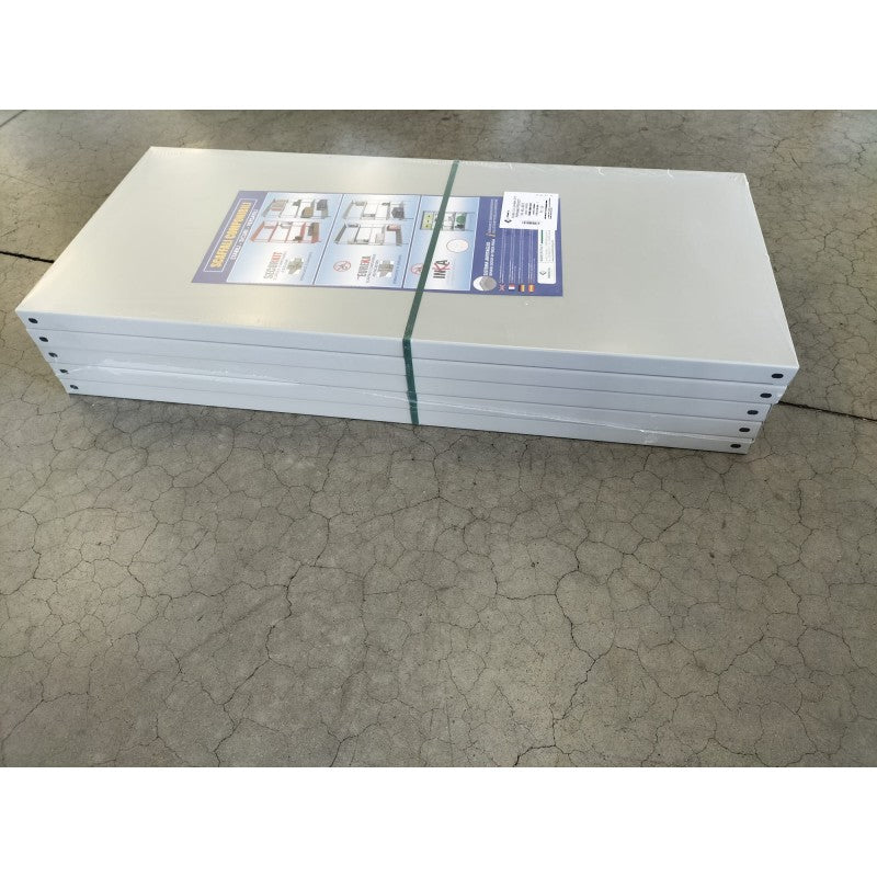 Kit 5 mensole metalliche per scaffale