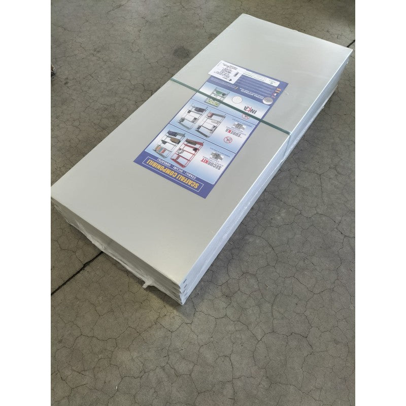 Kit 5 mensole metalliche per scaffale