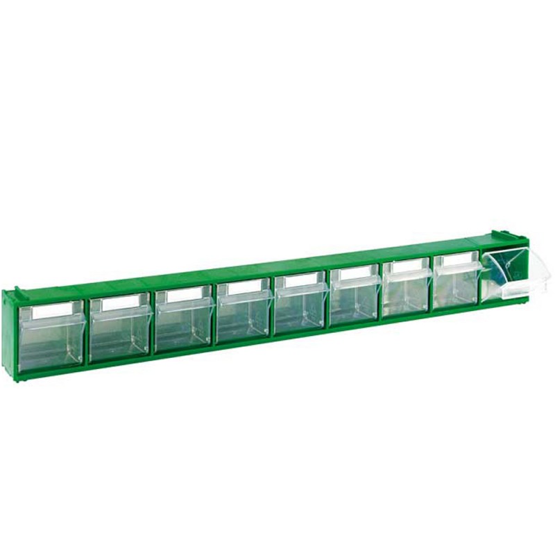 Cassettiera Madia verde con cassetti basculanti