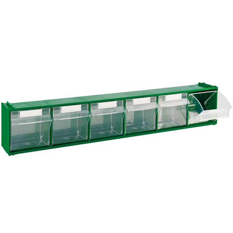 Cassettiera Madia verde con cassetti basculanti