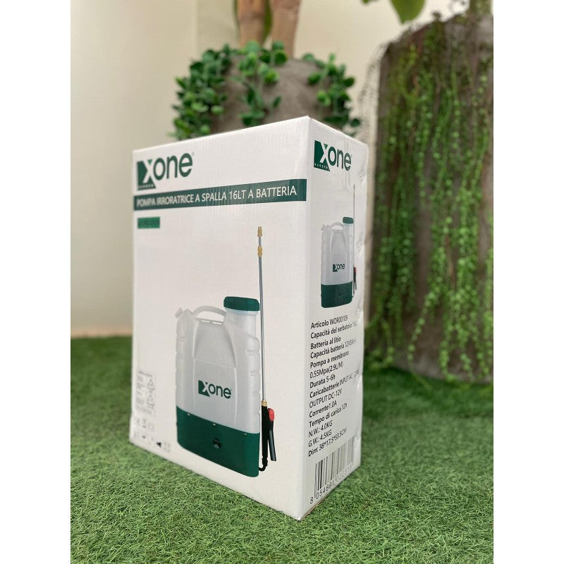 Pompa irroratrice con batteria a litio 16lt a spalla Xone