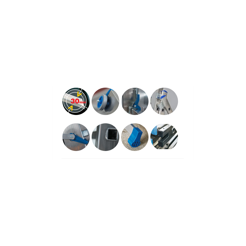 Scala Alluminio Azzurra A2-3,60mt