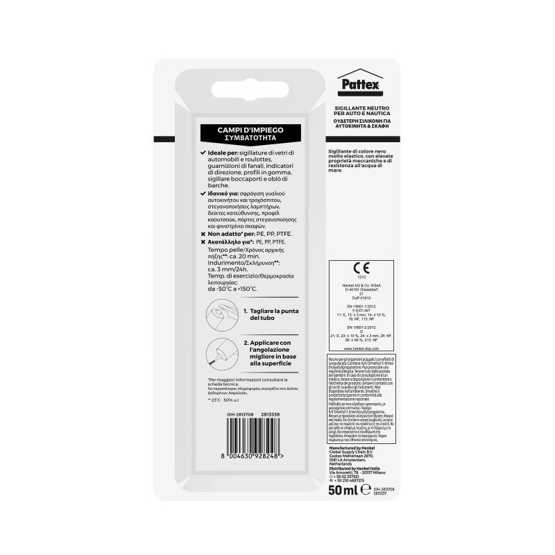 Pattex auto e nautica nero 50 ml