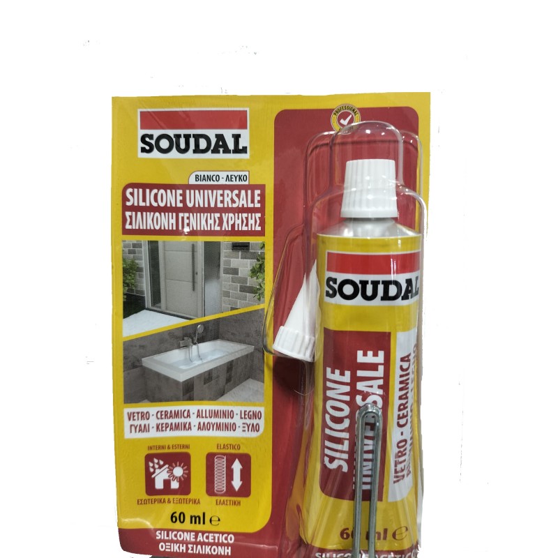 Silicone Universale Bianco 60ml|Soudal