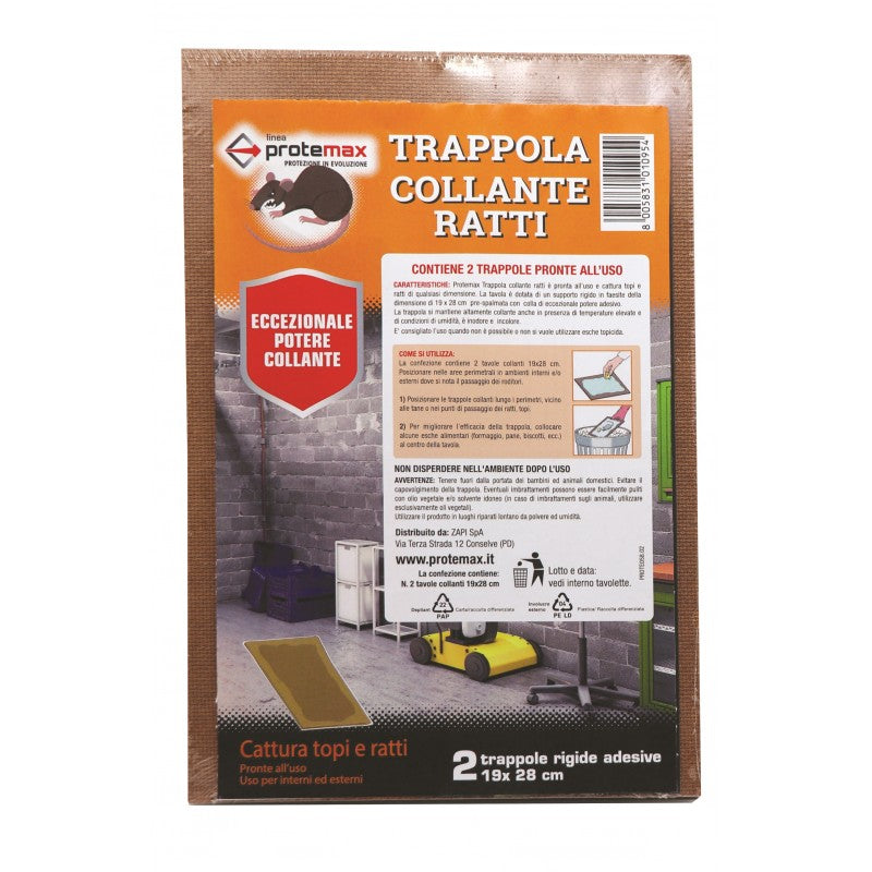 Tavolette Adesive Ratti Max 30x30cm 2pz