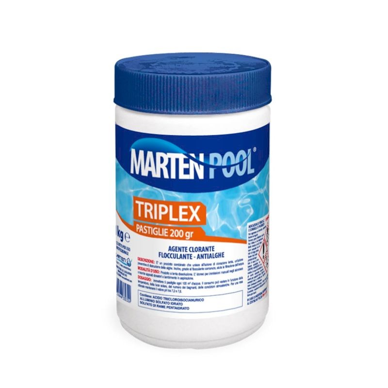 Triplex pastiglie per piscina 200 gr | Marten