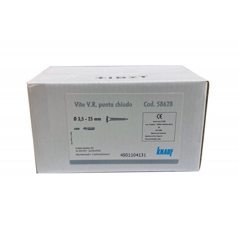 Viti con punta chiodo 25 mm Knauf